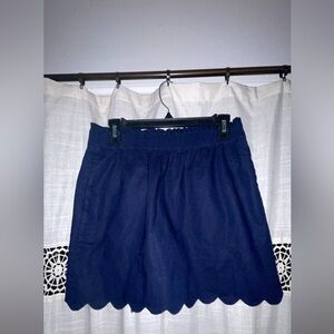 J.Crew navy linen skirt sz 6